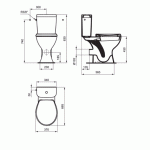 WC комплект за хора със специални нужди Сева фреш